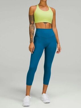 Lululemon All the Right Places High-Rise Crop 23” Capri Blue - Size 4
